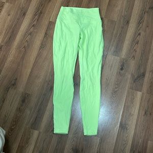 Neon yellow lululemon align leggings size 8